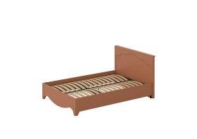 Кровать «ГАЛА» двуспальная 1400 (цвет - Роял Вуд терракот, Антрацит)