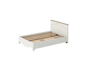 Кровать "Гала" двуспальная 1400 (цвет - Роял Вуд Белый, Дуб Грэндсан) 
