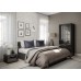 Кровать «ЛАЙТ» двуспальная с подъемным механизмом 1600 (цвет - Черный глянец)